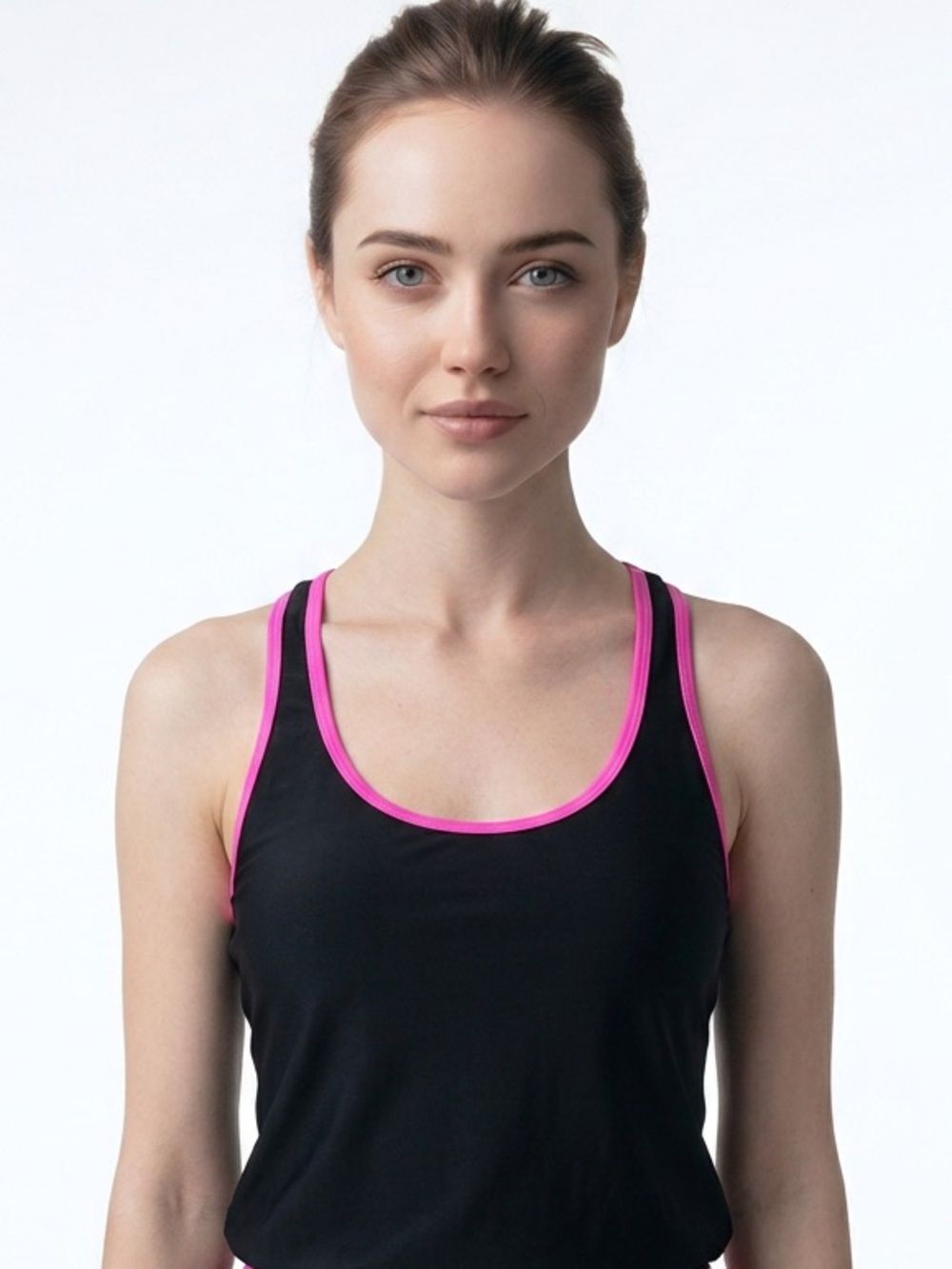 JUICY COUTURE | Black and PinkโSilk Tank Top Ring Back Womenโs Size Small